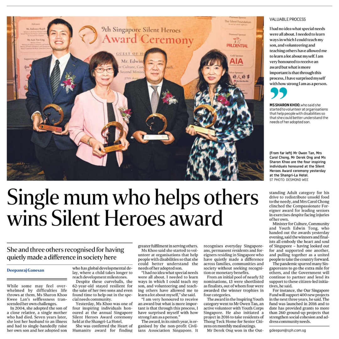 SNM Volunteers win at the 9th Silent Heroes Award