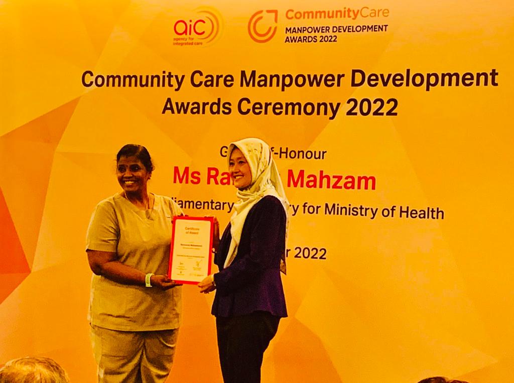SNM Clinical Instructor, Ms. Saravanan Mahalakshmi Receives CCMDA Award!