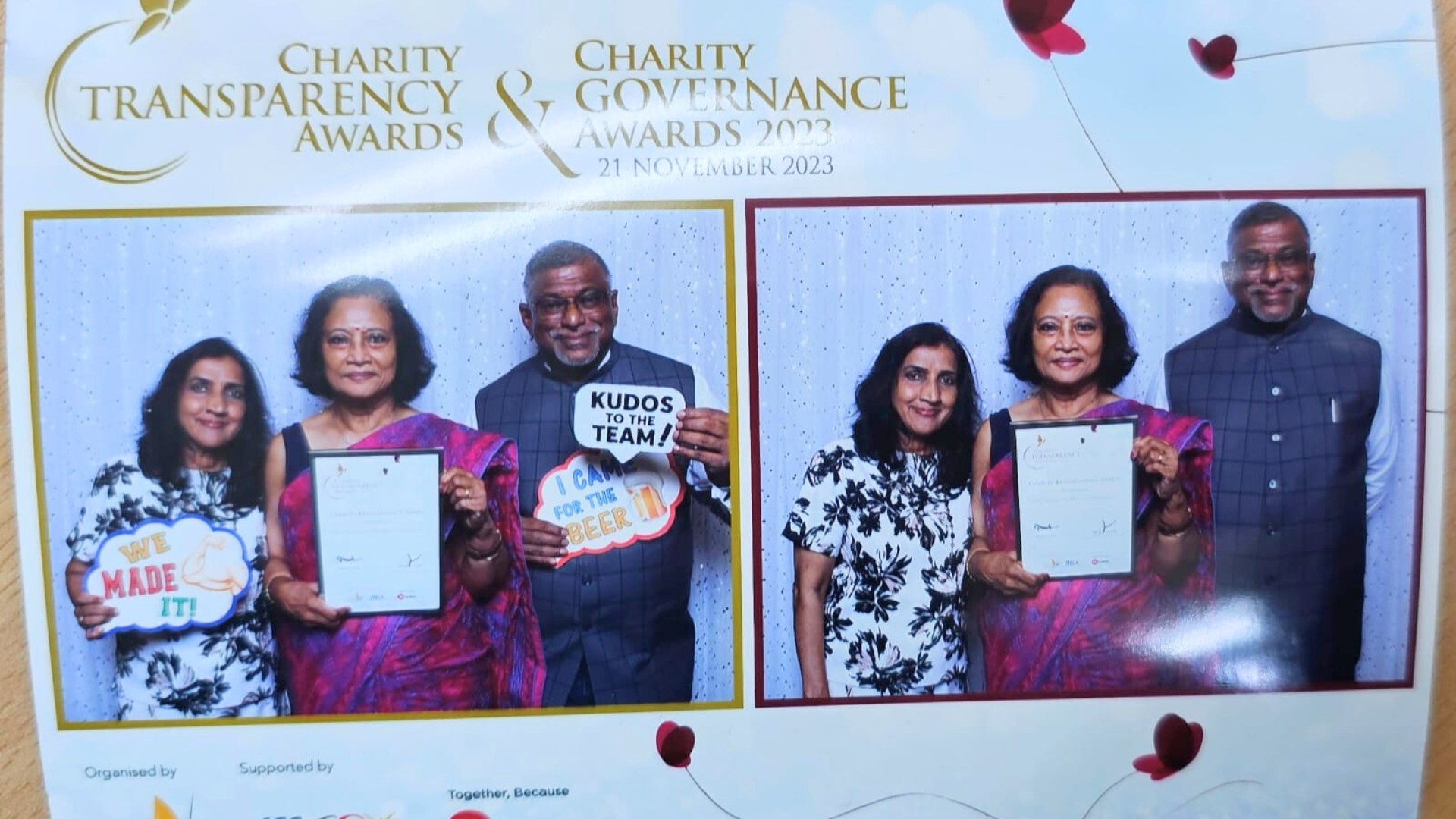 SNM wins Charity Transparency Award 2023