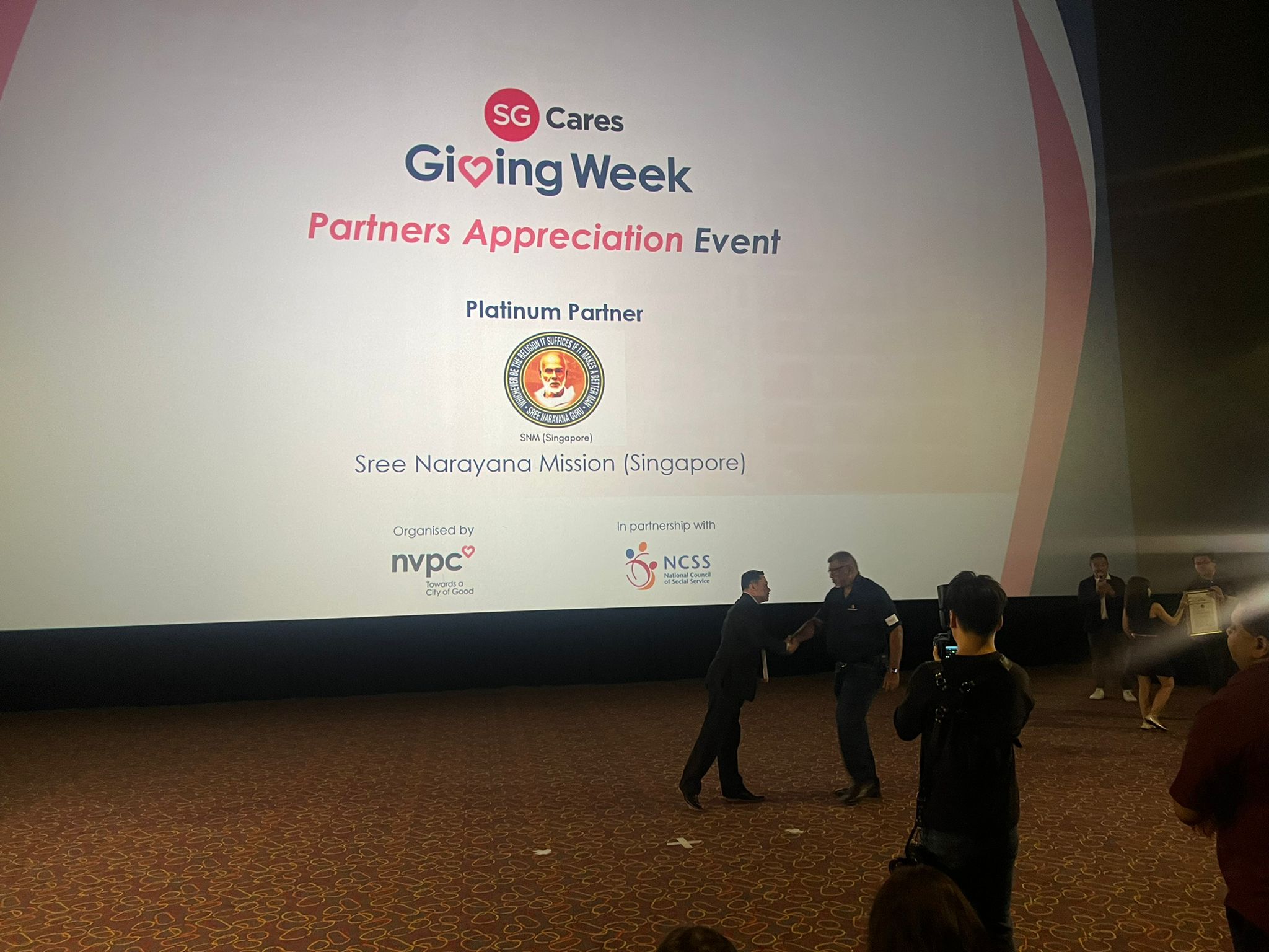 SNM recognised as Platinum Partner for SG Giving Week