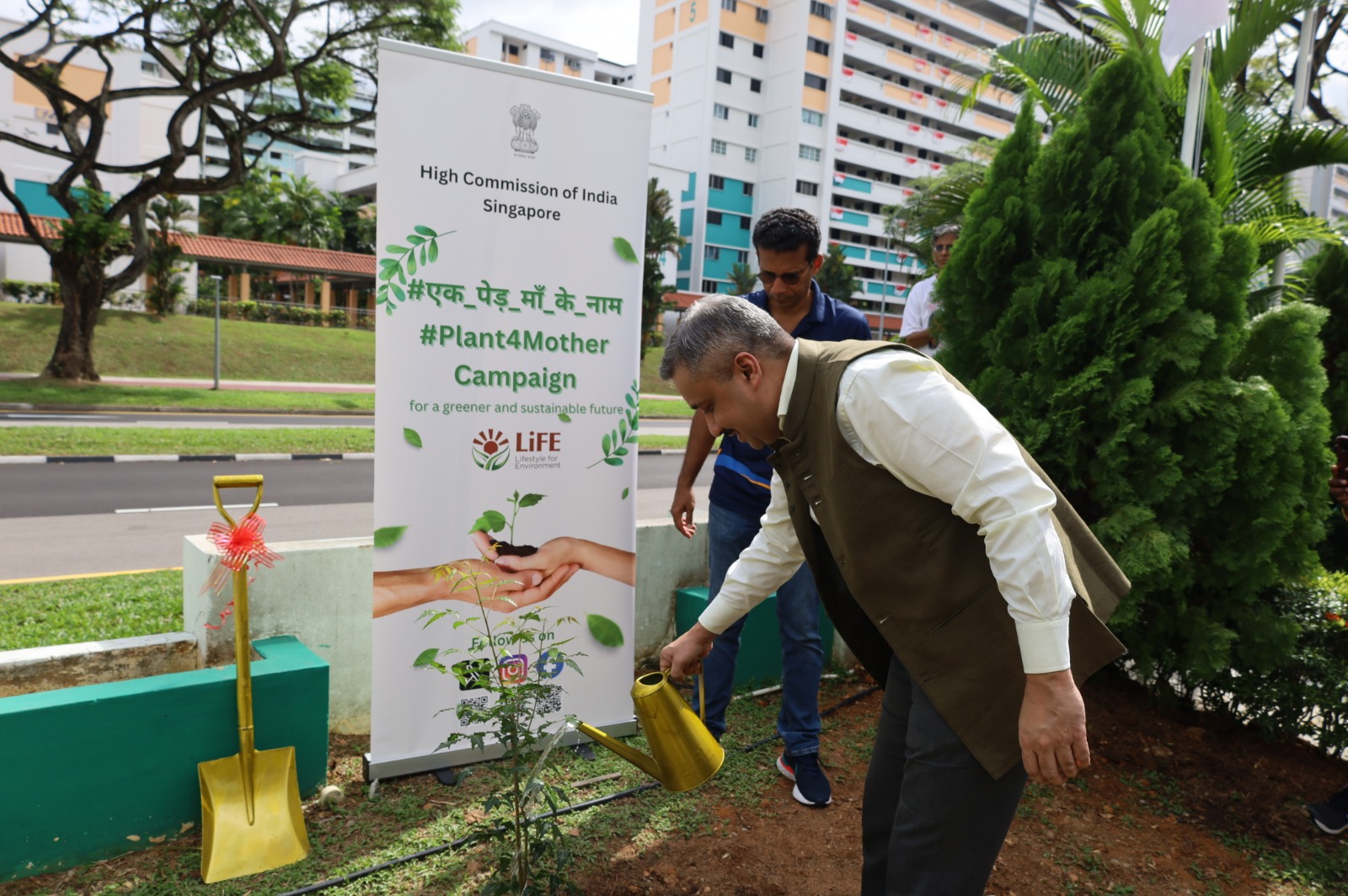 #Plant4Mother Tree Planting Ceremony with the High Commission of India