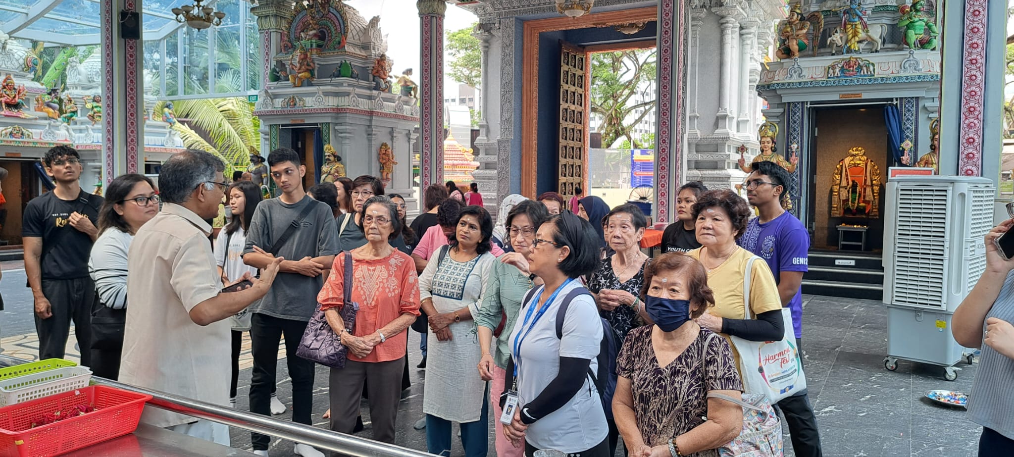 Seniors Visit Holy Tree Sri Balasubramaniar Temple