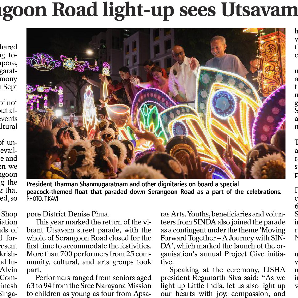 Tabla! – Serangoon Road Light-up Sees Utsavam Return