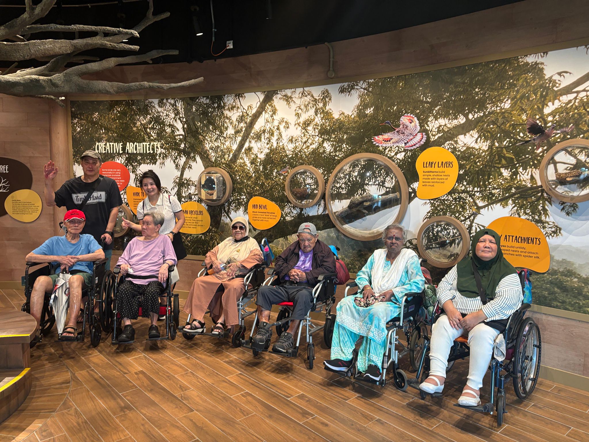 SNM Seniors Visit Bird Paradise