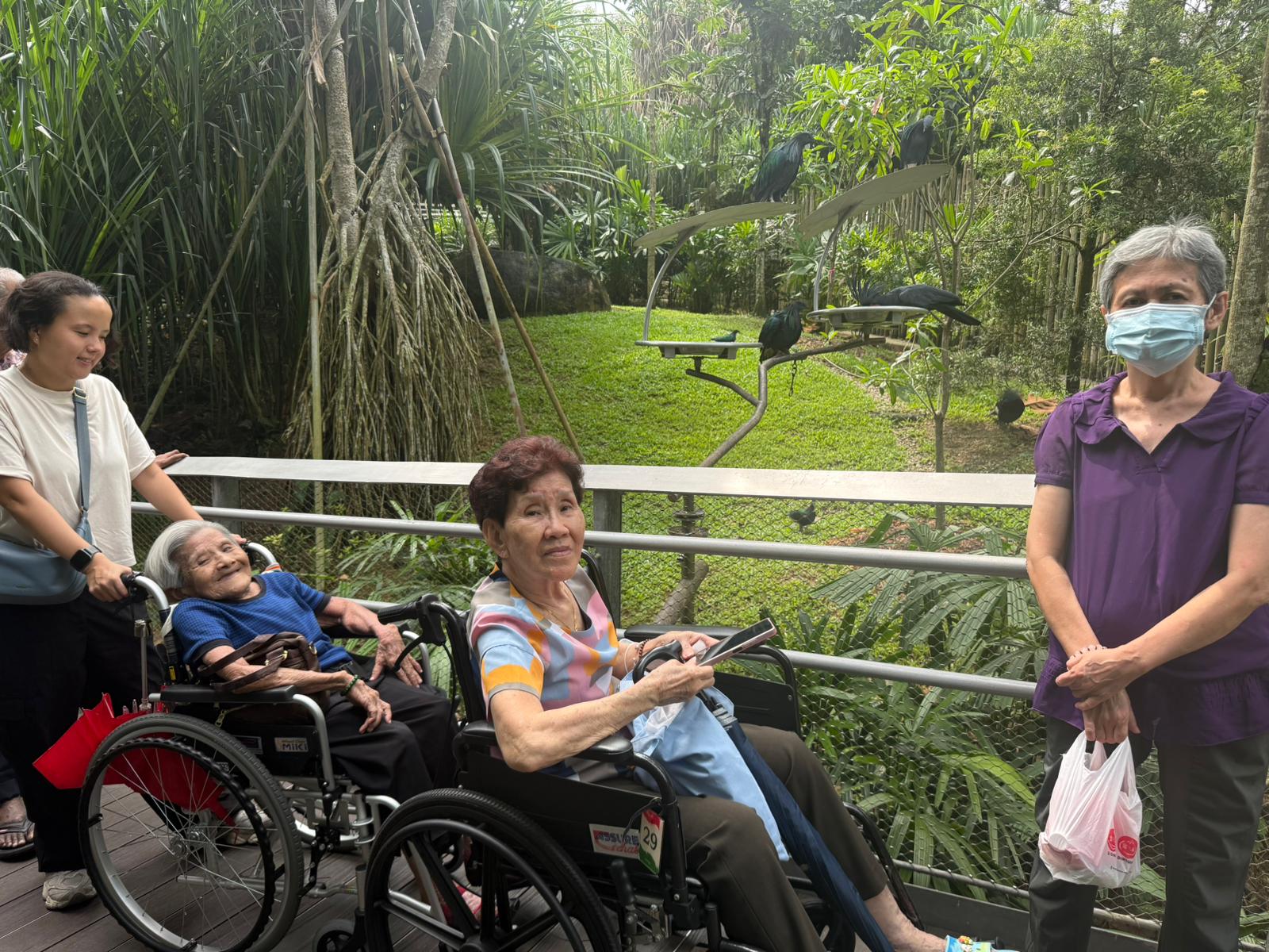 SNM Seniors Visit Bird Paradise