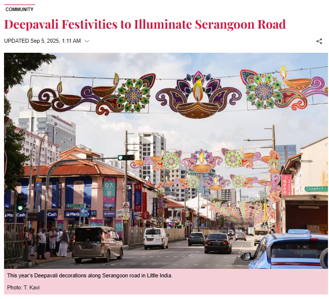 Tabla! – Deepavali Festivities to Illuminate Serangoon Road